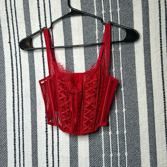 Victoria's Secret Tops - Victoria Secret Dream Angels Unlined Lace Corset Top